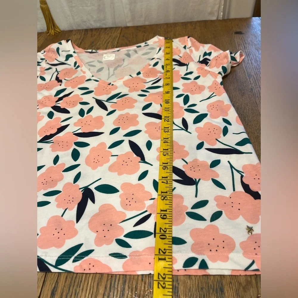 DES PETITS HAUTS – White Floral T-Shirt T0 size XS - Picture 8 of 8